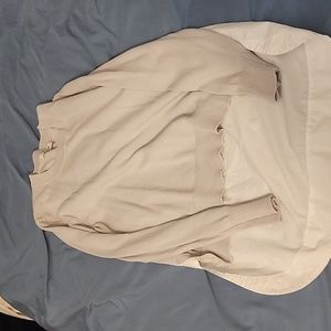 Madewell size small light grey knit with blouse back